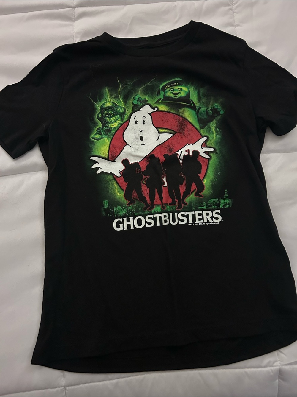 Black Ghostbusters Graphic Tee youth Lg